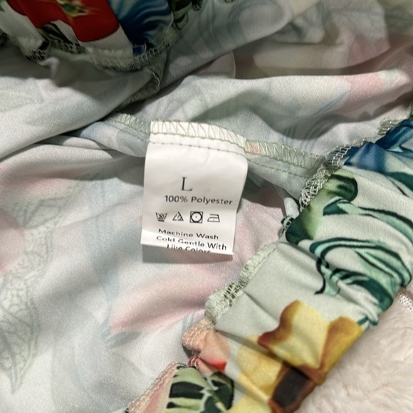 Floral Print Fake Drawstring Shorts- 8/10 - Picture 8 of 8